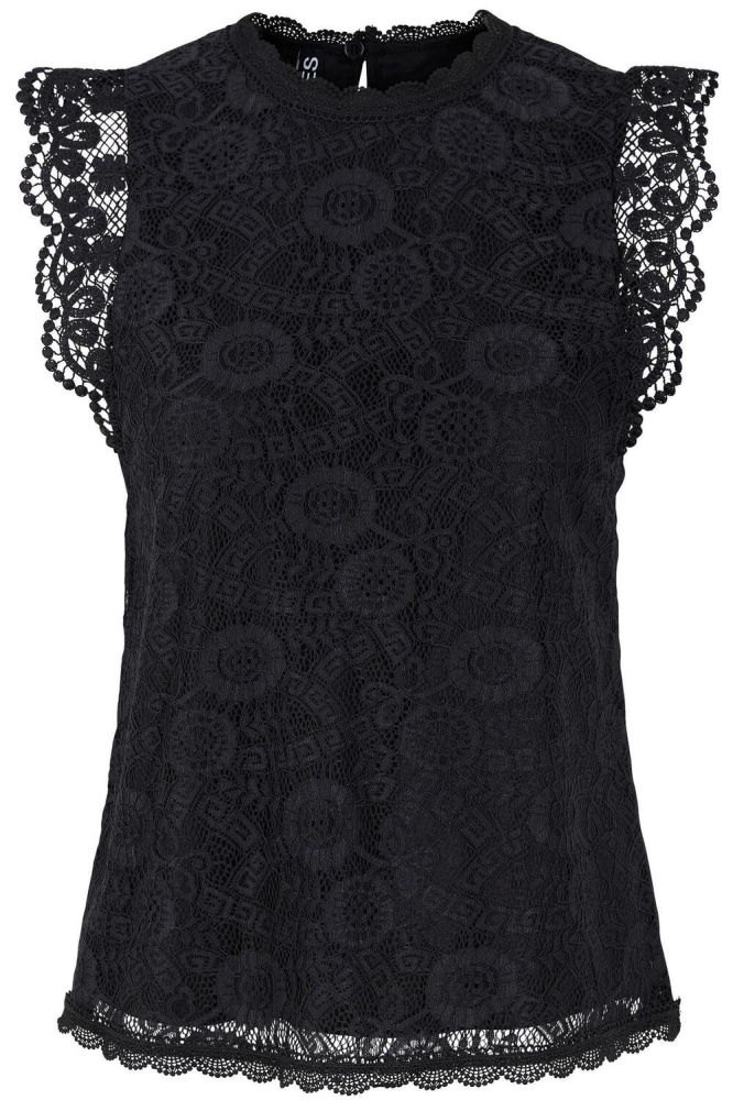 PCOLLINE SL LACE TOP NOOS BC 17120454 Black